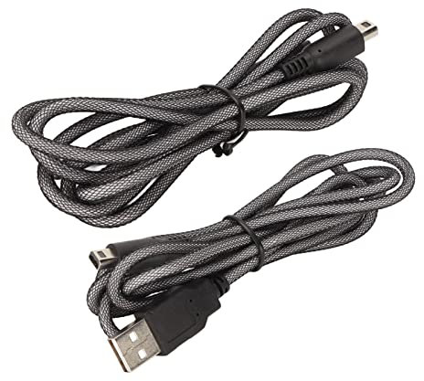 2 Uds Cable Cargador USB, Cable Cargador de 5 Pies Cabezal de Carga de Energía para Juego Continuo para 2DS 3DS XL Nuevo 3DS LL Nuevo 2DSXL NDSI NDSI LL