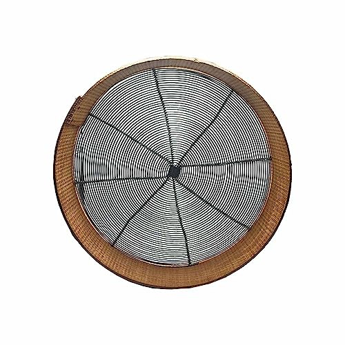 Setaccio in Legno Artigianale per frumenti, Grano, Cereali - Diametro 24 cm - Elemento Decorativo - Decorazione da Giardino (24 cm)