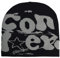 Bimhayuu Beanie Mütze Herren Damen Teenager Trendy Y2K Web Strickmützen für Damen Herren Beanie Mütze Web Soft Slouchy Knitted Hut Winter Skull Cap Outdoor Harajuku Fashion (Schwarz,Einheitsgröße)