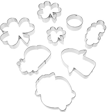 MAGICLULU 8st Ausstechformen St Patrick Lieferungen Backzubehör Plätzchenform Selber Machen Hummerplätzchen Sandwichformen Irische Keksausstecher Metall Rostfreier Stahl Süssigkeit Keksform