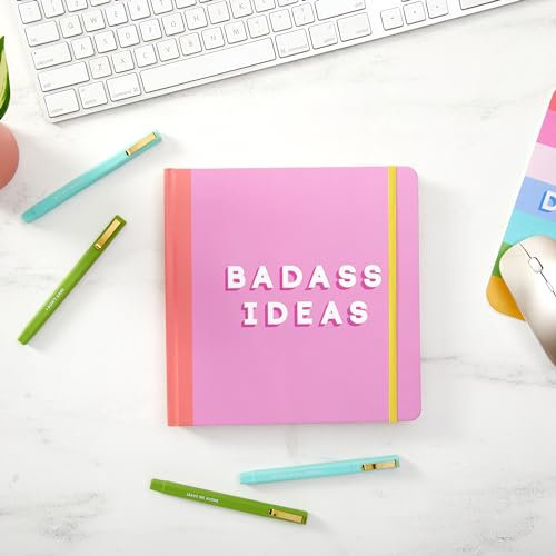 C.R. Gibson Kariertes 3-in-1 Journal, Badass Ideas (J3N1S-25502)