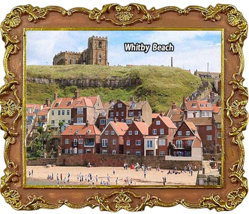 Whitby Beach UK Fridge Magnets Tourism Souvenir Refrigerator Decoration Magnet