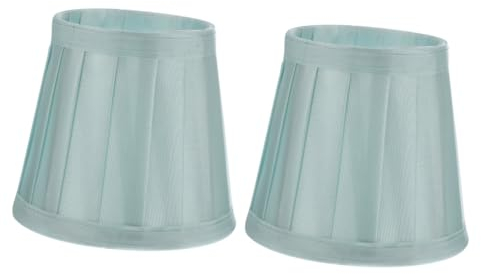 ANDRESLAD 2 Stk Lampenschirm Aus Stoff Lampenschirm Zum Aufstecken Nur Tischlampenschirme Quaste Nachttischlampe Wandleuchtenschirm Abdeckungen Türkis Green Hardware-und Stoff Lampen Schirm