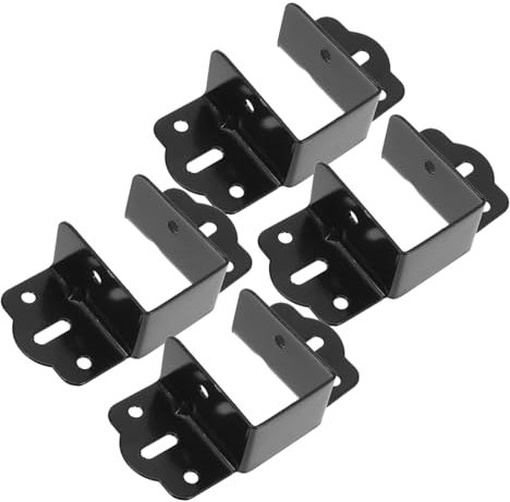 OSALADI 4 Stücke Metall Bett Rahmen Bett Post Halterung Schiene Halterung Befestigungen Für Möbel Zubehör