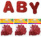 3 Sets Glitter Foam Letter Stickers, EVA Foam Alphabet Stickers A-Z, Self Adhesive Glitter Labels, Red