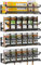 TRAYINDALY Gewürzregal Wand Ohne Bohren, 4 Pack Gewürz Organizer mit beweglichen 4 Haken, Gewürzregal Hängend mit kleben und Schrauben,Metall Spice Rack für Küchen Wand & Schranktür