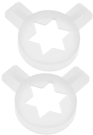 iplusmile 2pcs Ice Cream Machine Flower Mouth Decorative Ice Tips Reusable Accessories for Soft Serve