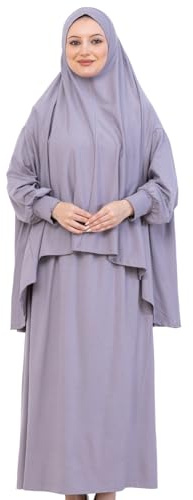Prien Weich Gebetskleidung Für Frauen, Muslim Abaya Hijab Kleid Damen, Türkisch Viskose Islamische Kleider, Muslimische Kopftuch, Burka, Khimar, Jilbab Für Ramadan, Hajj