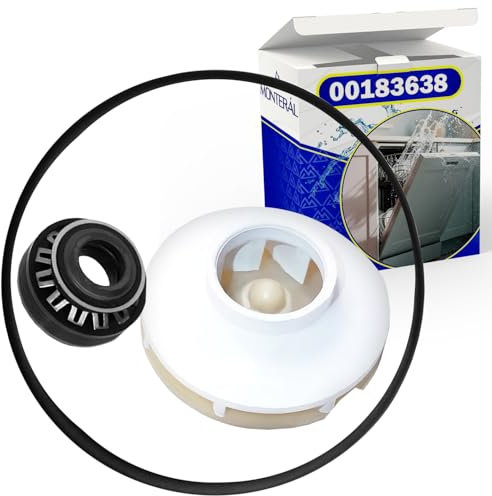 Dishwasher Circulation Pump Repair Kit with Original Code 00183638 for Bosch for Balay for Constructa for Siemens for Neff - 10 Years Warranty - MONTERAL