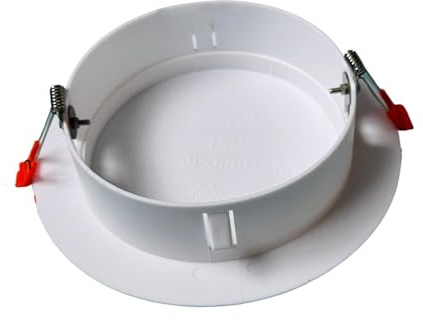 F Fityle Plaque de Recouvrement de Plafond à Ressort, Capuchon de Trou pour Downlight, Panneau d'Accès Compact pour Verre, Plaque Ronde avec Clip de Fixation, Robuste, Trou de 156 à 190 Mm