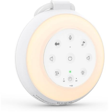 Muuookka Machine de Son Portable avec 24 Sons Fonction de Haut-Parleur Sans Night Light'S White'S Noise Sound Machine