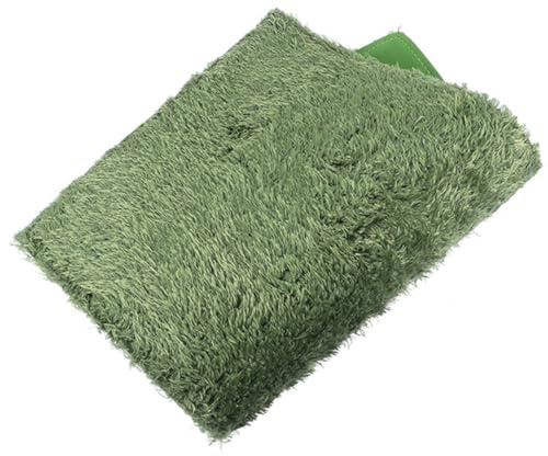 iplusmile Tapis Aspect Respirant Absorbant pour Coton, Reptiles | Bac de Tortue, Découpe Facile, Confort Quotidien, Décoration Discrète, Faux Gazon Intérieur, Usage Reptile