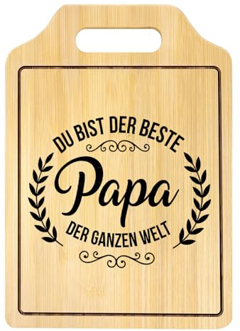 Geschenke für Papa, Personalisiertes Graviertes Bambus Schneidebrett, Papa Geschenk zum Geburtstag, Vatertagsgeschenk Festtagsgeschenk, Geschenke für Männer