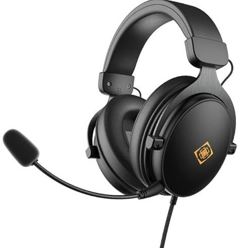 Deltaco Headset Gaming Proteinleder,3,5-mm-Anschluss schwarz