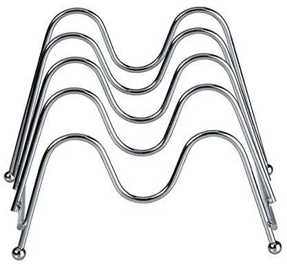 TRI Topf-Deckel-Station, Multifunktionshalterung für 4 Topf- und Pfannendeckel, Ablageplatz Organizer, Abtropfhalterung, Metall, 18 x 17 x 13 cm