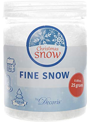 Schnee fein Kunstschnee Pulverschnee Dekoschnee Basteln Weihnachten 25 g