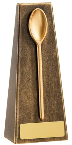 Trophy Wooden Spoon Resin Award 17.5 cm. Free Engraving up to 45 Letters A1047