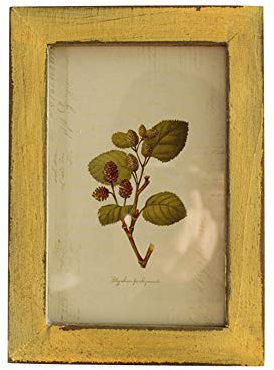 AchidistviQ Vintage 12,7 cm Fotorahmen Holz Bilderhalter Ständer Home Schlafzimmer Schreibtisch Dekor Vintage alt 12,7 cm Holz Massivholz Bilderrahmen Kreative Foto, holz, Gelb