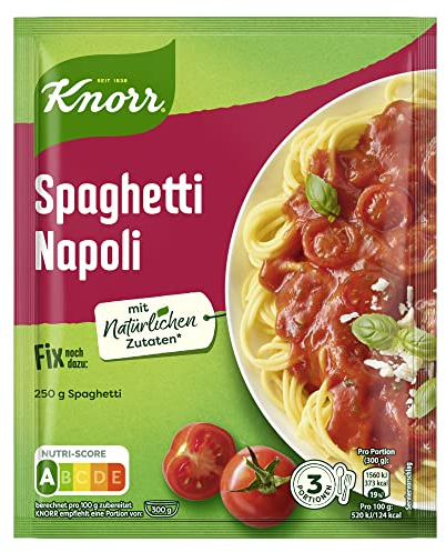Knorr Fix Spaghetti Napoli für Pasta ohne geschmacksverstärkende Zusatzstoffe 39 g (1er Pack)