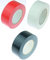 iapyx 3 Rollen Klebeband Gewebeband 50 m x 48 mm je 1x Schwarz + Weiss + Rot - Panzerband Steinband Gaffa Tape Reparaturband (3 Rollen)
