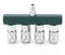 4-Way Air Hose Splitter, T-Style 5 Port Quick Connect Manifold, 1/4 Male NPT Plug Air Compressor Splitter Universal Coupler, Iron Galvanized Pneumatic Fitting Adapter