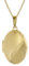trendor Halskette mit Medaillon-Anhänger Silber 925 gold plattiert 39660-60 60 cm