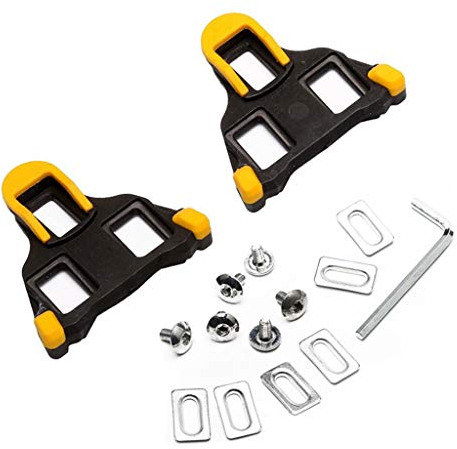 BOBEINI Cycling Cleats SPD-SL Cleat Set Rennrad Pedal Cleats Dura Ace, Ultegra:SM-SH11 sh-10 sh-12 Gelb