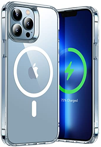 ESR Hybrid Case with HaloLock, Compatible with iPhone 13 Pro Max, Magnetic Wireless Charging, Military-Grade Protection, Scratch-Resistant Back, Classic Series, Clear