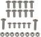 Carbpro 25 pièces pour Yamaha Banshee Boulons Vis Écrou Kit de montage en plastique