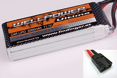 WELLPOWER Lipo Akku Ultima Car 5000 mAh / 11,1 Volt 3S 35/70C CH5/8 TRX