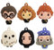 Hallmark Harry Potter and Friends Miniature Christmas Ornaments, Set of 6 (0002HCM9230)