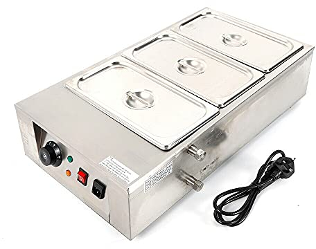 Commercial Chocolate Tempering Machine 1000W 30℃~80℃ Chocolate Melter 3 Cylinders Temp Control Hot Chocolate Heating Melting Machine