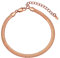 GoldChic Jewelry Rosa Oro Piatto Serpente Catenina Cavigliera Per Le Donne Ragazze, 5mm Regolabile Spiaggia Piede Cavigliera Braccialetto Per Summber Spiaggia