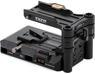 Tilta Placa base de batería Tiltaing Smart V Mount (ARCA) - Negro | TA-BSP3-V-B