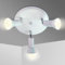 Sweier 3 Lámpara GU10 Blanco Techo Focos, Iluminación ángulo Orientables LED Plafón Focos, incl. 3x5W GU10 430LM Blanco Cálido 3000K Bombilla, Para Dormitorio Cocina Comedor Iluminación