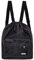 KIKIGOAL Wasserdichte Schwimmtasche mit 3 Fächern & Kordelzug | Tragbare Sporttasche für Schwimmbad, Fitnessstudio, Strand & Reise | Badezubehör Tasche mit Nass-/Trockentrennung (36x40cm) |Schwarz