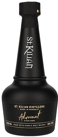 St. Kilian ADVOCAAT Eierlikör [Whisky Basis] 18% Vol, 0,5l - Deutscher Premium Likör - Cremige Liköre - für Ostern, Weihnachten oder als Eierlikör Geschenkset