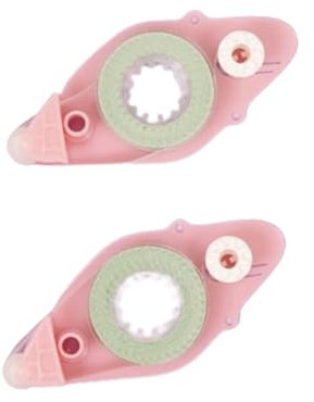 Craftelier - Ruban adhésif double face repositionnable pour le distributeur rose | Conçu pour les projets de scrapbooking et d'artisanat | Comprend 2 recharges | Dimensions 8 mm x 7 m