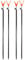 Paradox Fishing Rutenhalter 4 Stück I 70-110cm I Angel-Rutenhalter Angelhalter Rutenständer Rutenhalter Angeln Angelständer