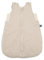 balu Baby Schlafsack Wolle/Seide Funktionsschlafsack natur Reißverschluss Baby Schurwolle Ganzjahres-Schlafsack wattiert mit Wollvlies geringelt (74/80)
