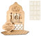 Ramadan Kalender,1 Set Eid Mubarak Adventskalender Aus Holz,DIY Ramadan Dekorationen Countdown Kalender Ornament für Zuhause (C Schloss)