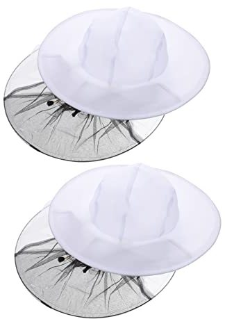 Cabilock 2St Imkerhut Imker Suite Imkerei Schleierhut Honig Ausrüstung Fliegenkappe Netzhut Hüte Imker liefert -Hut draussen Mesh-Kappe Jacke Imkereibedarf Biene Stahldraht Weiß