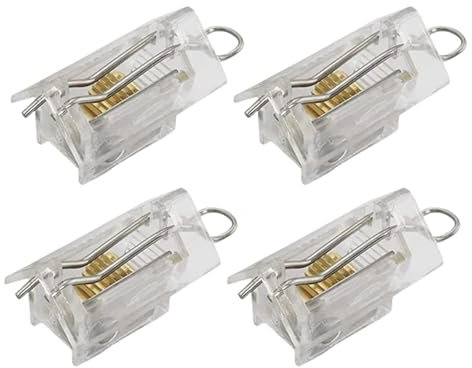 Colcolo 4 Pieces Roman Shade Cord Lock Roman Shade Window Lock Spare Parts Cord Lock Mechanism for Bedroom Home Office Kitchen