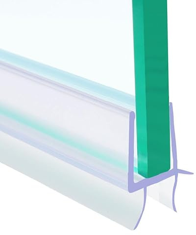 Shower Screen Door Seal for 8-10mm Glass Up to 12mm Gap | 1m Length