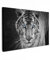 MuchoWow© Leinwandbilder Groß 120x80 cm XXL Wall Art Decoration Bilder für die Wand Schlafzimmer Deko Canvas Painting Wanddekoration Wohnzimmer Tiger - Tier - Schwarz - Blau - Modern