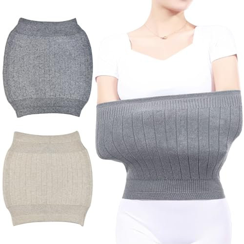 NAROSEBE Nierenwärmer Kaschmir Winter, rückenwärmer gürtel Elastisch, Taille Wärmer Unterstützung Leibwärmer Hüftwärmer Damen Kaschmir Wärmeschutzwinter für Damen Herren (Aprikose + Grau)
