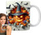 Taza de café de Halloween | Taza de café de calabaza | Taza de café espeluznante de Halloween | Taza de cerveza de diseño de calabaza | Taza de viaje versátil para jugos, café, té, leche y agua g