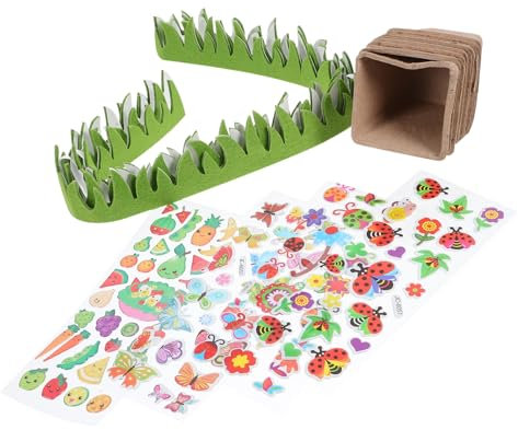 COSMEVIVI 1 Set Polpa Piantina Tazza Vasi Piante Adesivi Antipasto Di Verdure Tazze Fai Da Te Tazza Di Polpa Pianta Di Carta Vivaio Vaso Kit Fai Da Te Per La Carta Vivaio Tazze Kit Fai Da