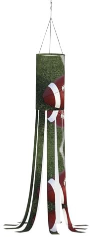 101,6 cm leichte American Football Halloween Windsäcke hängende Dekorationen Flagge Windsocken für Partyzubehör