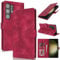 Zouzt for Samsung Galaxy S23 Ultra Wallet Case with Card Holder Premium PU Leather Flip Folio Magnetic Stand Shockproof Protective Phone Cover for Samsung Galaxy S23 Ultra, Vintage Grape Red